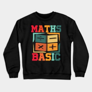 Math basic math baba Crewneck Sweatshirt